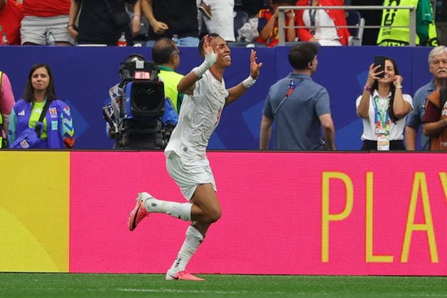 FIFA World Cup, WM, Weltmeisterschaft, Fussball 2026 - Round of 16 - Canada vs Morocco Soufiane Rahimi of Morocco celebrates after scoring the 0-3 goal during the FIFA World Cup 2026 Round of 16 match Canada against Morocco, in Houston, USA, 04 July 2026. HOUSTON United States  Copyright: xCHRISTOPHERxNEUNDORFx