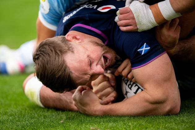 Rory Hutchinson of Scotland scores a try Argentina v Scotland, Nations Championship 2026, Rugby Union International, Estadio Mario Alberto Kempes, Cordoba, Argentina - 04 Jul 2026Cordoba Estadio Mario Alberto Kempes Argentina  Copyright: xGeroxUranga Shutterstockx 16975563au