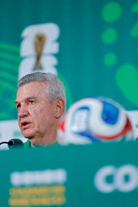 July 4, 2026, Mexico City, Mexico: Javier Aguirre, head coach of the Mexico speaks during the press conference, PK, Pressekonferenz of Mexico one day ahead of the FIFA World Cup, WM, Weltmeisterschaft, Fussball 2026 round of 16 match between Mexico and England at Mexico City Stadium on July 04, 2026 in Mexico City, Mexico. Photo: DiaEsportivo FIFA World Cup 2026, Press Conference Mexico, Mexico City, Mexico  - ZUMAh208 20260704_zsp_h208_002 Copyright: xHeulerxAndreyx