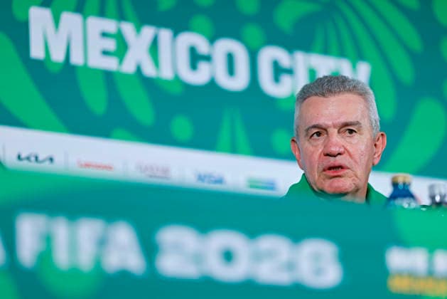 July 4, 2026, Mexico City, Mexico: Javier Aguirre, head coach of the Mexico speaks during the press conference, PK, Pressekonferenz of Mexico one day ahead of the FIFA World Cup, WM, Weltmeisterschaft, Fussball 2026 round of 16 match between Mexico and England at Mexico City Stadium on July 04, 2026 in Mexico City, Mexico. Photo: DiaEsportivo Mexico City Mexico - ZUMAh208 20260704_zsp_h208_008 Copyright: xHeulerxAndreyx