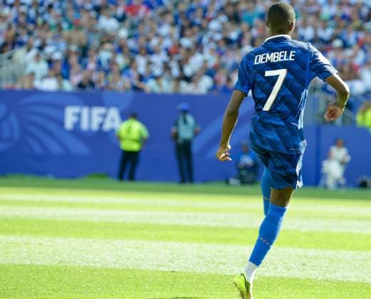 RECORD DATE NOT STATED France vs Paraguay FIFA World Cup, WM, Weltmeisterschaft, Fussball 2026. (SPO) France vs Sweden FIFA World Cup 2026. July 4, 2026, Philadelphia, Pennsylvania, USA: Dembele 7 and M.Olise of France during soccer match between France and Paraguay in round of 16 knockout stage during FIFA World Cup 2026 at Philadelphia Stadium. Credit: Niyi Fote Thenews2(Foto: Niyi Fote Thenews2 imago images) SPO  Copyright: xNiyixFotex
