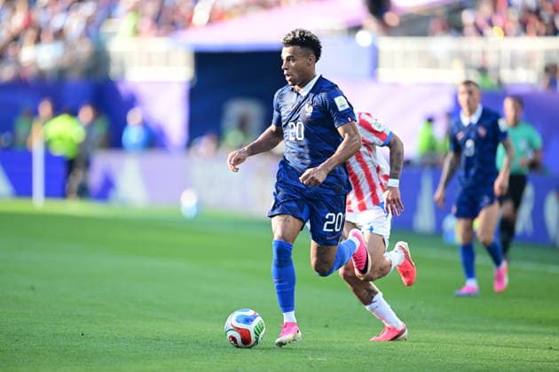 Paraguay v France - FIFA World Cup, WM, Weltmeisterschaft, Fussball 2026 - Round of 16 PHILADELPHIA, UNITED STATES - JULY 04: Desire Doue of France in action during the 2026 FIFA World Cup Round of 16 match between Paraguay and France at Lincoln Financial Field (Philadelphia Stadium) in Philadelphia, Pennsylvania, United States on July 04, 2026. Abdulhamid Hosbas Anadolu Pennsylvania United States. Editorial use only. Please get in touch for any other usage.  Copyright: x2026xAnadoluxAbdulhamidxHosbasx