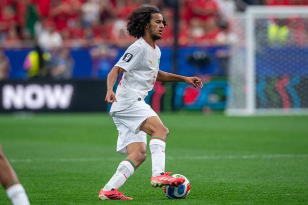 July 4, 2026: Morocco midfielder Ayyoub Bouaddi (6) controls the ball during a FIFA World Cup, WM, Weltmeisterschaft, Fussball Round of 16 match between Canada and Morocco in Houston, TX. .. CSM Morocco Defeats Co-Host Canada 3-0 To Reach World Cup Quarterfinals  - ZUMAc04_ 20260704_faf_c04_016 Copyright: xTraskxSmithx