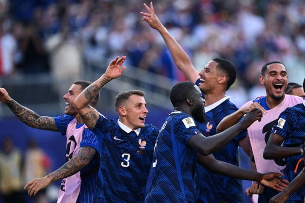 Mg Philadelphia (Stati Uniti) 04 07 2026 - Mondiali di Calcio 2026 Paraguay-Francia foto Matteo Gribaudi Image nella foto: William Saliba-Lucas Digne 