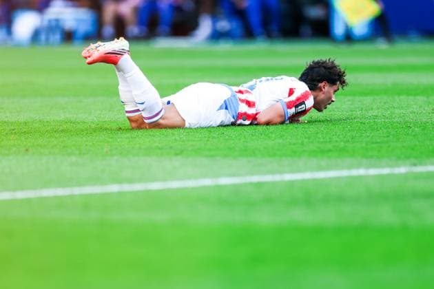 RECORD DATE NOT STATED FIFA World Cup, WM, Weltmeisterschaft, Fussball 2026 - Round of 16 - Paraguay v France Mauricio player of Paraguay during the Round of 16 match between Paraguay and France at the FIFA World Cup, at Philadelphia Stadium, in Philadelphia, United States, on Saturday, July 04, 2026.(Foto: William Volcov Brazil Photo Press IMAGO) Sports Philadelphia PA United States Copyright: xWILLIAMxVOLCOVx