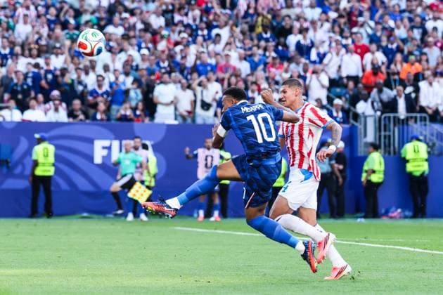 RECORD DATE NOT STATED FIFA World Cup, WM, Weltmeisterschaft, Fussball 2026 - Round of 16 - Paraguay v France Kylian Mbappe player of France during the Round of 16 match between Paraguay and France at the FIFA World Cup, at Philadelphia Stadium, in Philadelphia, United States, on Saturday, July 04, 2026.(Foto: Vanessa Carvalho Brazil Photo Press IMAGO) Sports Copyright: xVanessaxCarvalhox