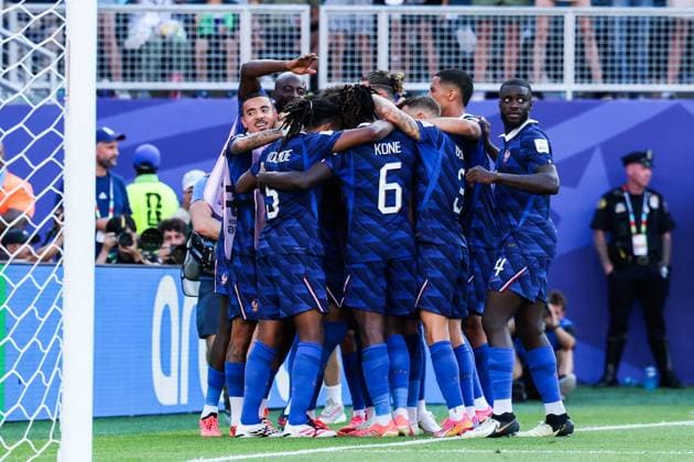 RECORD DATE NOT STATED FIFA World Cup, WM, Weltmeisterschaft, Fussball 2026 - Round of 16 - Paraguay v France Kylian Mbappe player of France celebrates his goal during the Round of 16 match between Paraguay and France at the FIFA World Cup, at Philadelphia Stadium, in Philadelphia, United States, on Saturday, July 04, 2026.(Foto: Vanessa Carvalho Brazil Photo Press IMAGO) Sports Copyright: xVanessaxCarvalhox