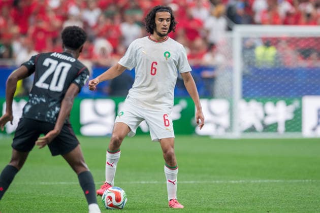 July 4, 2026: Morocco midfielder Ayyoub Bouaddi (6) controls the ball during a FIFA World Cup, WM, Weltmeisterschaft, Fussball Round of 16 match between Canada and Morocco in Houston, TX. .. CSM FIFA World Cup 2026: Canada Vs Morocco JUL 04  - ZUMAc04_ 20260704_zma_c04_144 Copyright: xTraskxSmithx