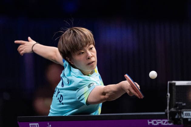 LOS ANGELES, CALIFORNIA - JULY 04: Wang Yidi of China competes in the Women s Singles Quarterfinal match against Joo Cheonhui of South Korea on day 9 of United States Smash 2026 at Ontario Convention Center on July 4, 2026 in Los Angeles, California.  Copyright: xVCGx 111652314448