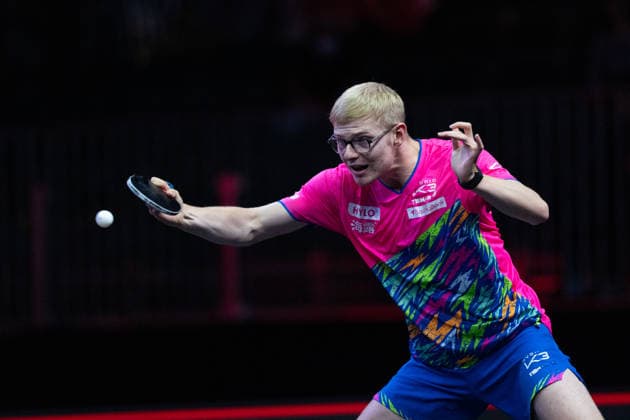 LOS ANGELES, CALIFORNIA - JULY 04: Felix Lebrun of France competes in the Men s Singles Quarterfinal match against Alexis Lebrun of France on day 9 of United States Smash 2026 at Ontario Convention Center on July 4, 2026 in Los Angeles, California.  Copyright: xVCGx 111652317608