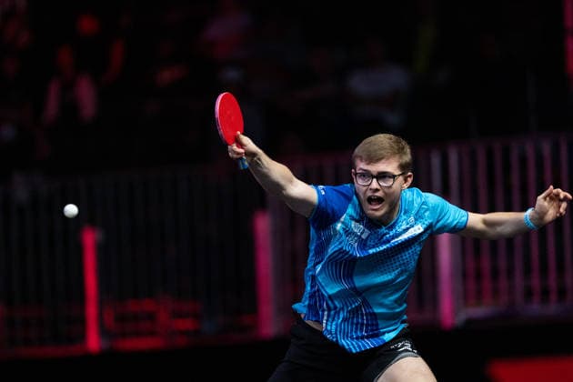LOS ANGELES, CALIFORNIA - JULY 04: Alexis Lebrun of France competes in the Men s Singles Quarterfinal match against Felix Lebrun of France on day 9 of United States Smash 2026 at Ontario Convention Center on July 4, 2026 in Los Angeles, California.  Copyright: xVCGx 111652317599