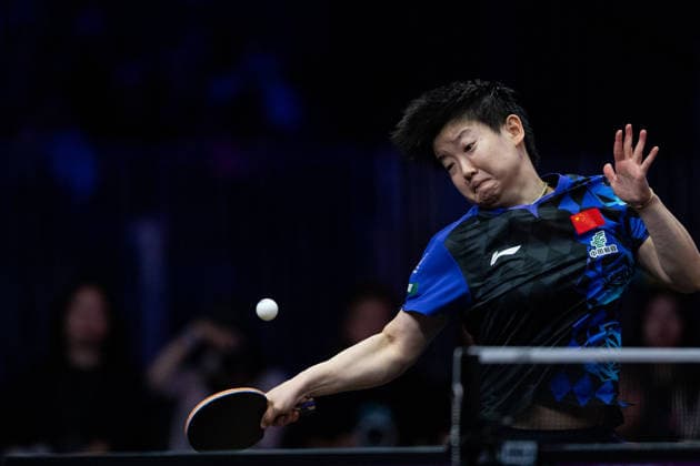 LOS ANGELES, CALIFORNIA - JULY 04: Sun Yingsha of China competes in the Women s Singles Quarterfinal match against Chen Xingtong of China on day 9 of United States Smash 2026 at Ontario Convention Center on July 4, 2026 in Los Angeles, California.  Copyright: xVCGx 111652321718