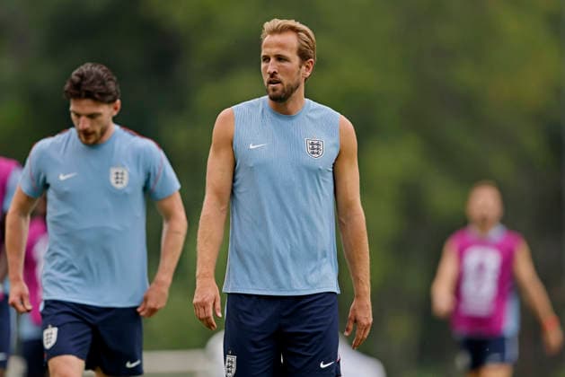 RECORD DATE NOT STATED 4th July 2026; Pumas La Cantera training center, Mexico City, Mexico; FIFA World Cup, WM, Weltmeisterschaft, Fussball Football, England Training Session; Harry Kane of the England looks on HeulerxAndrey DiaEsportivo