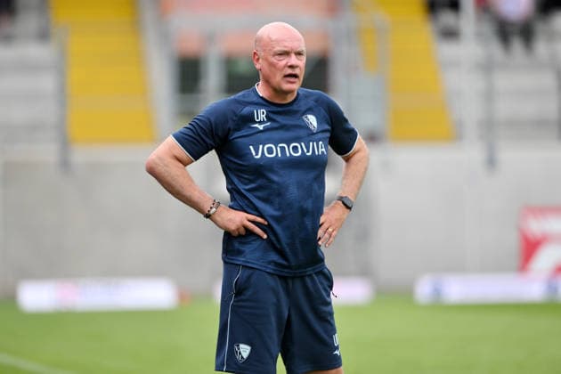 Trainer Uwe Rösler (VfL Bochum) 04.07.2026, Fussball 2. Bundesliga, Saison 2026 2027, Testspiel, Rot-Weiß Oberhausen - VfL Bochum 2:3 Oberhausen Niederrheinstadion Nordrhein Westfalen Deutschland *** Coach Uwe Rösler, VfL Bochum, July 4, 2026; Soccer, 2. Bundesliga, 2026–2027 season; Friendly Match; Rot-Weiß Oberhausen vs. VfL Bochum, 2–3; Oberhausen, Niederrheinstadion, North Rhine-Westphalia, Germany Team2
