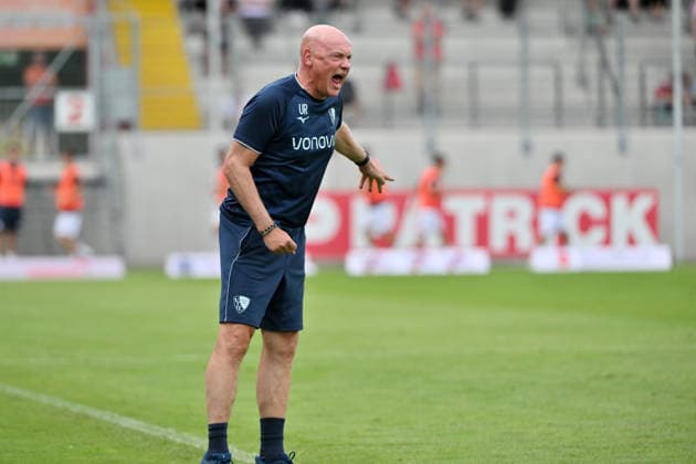 Trainer Uwe Rösler (VfL Bochum) 04.07.2026, Fussball 2. Bundesliga, Saison 2026 2027, Testspiel, Rot-Weiß Oberhausen - VfL Bochum 2:3 Oberhausen Niederrheinstadion Nordrhein Westfalen Deutschland *** Coach Uwe Rösler, VfL Bochum, July 4, 2026; Soccer, 2. Bundesliga, 2026–2027 season; Friendly Match; Rot-Weiß Oberhausen vs. VfL Bochum, 2–3; Niederrheinstadion, Oberhausen, North Rhine-Westphalia, Germany Team2
