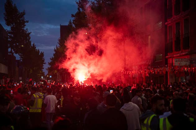 July 4, 2026, Den Haag, South Holland, Netherlands: 4 July 2026, The Hague, the Netherlands. Morocco fans celebrate in the Schilderswijk neighbourhood of The Hague, after Morocco defeated Canada 3-0 in the FIFA World Cup, WM, Weltmeisterschaft, Fussball 2026 Round of 16 to advance to the quarter-finals. Fans Celebrate Morocco Win At The World Cup.  - ZUMAp202 0860756455st Copyright: xJamesxPetermeierx