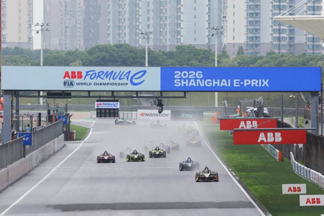 2026 FORMULA E SHANGHAI ePRIX 77 BARNARD Taylor (gbr), DS Penske, DS E-Tense FE25, action, during the Shanghai ePrix, 12th and 13th round of the 2025-26 ABB FIA Formula E World Championship, WM, Weltmeisterschaft on the Shanghai International Circuit from July 3 to 5, 2026 in Shanghai, China - ShanghaiChina  Copyright: xFREDERICxLExFLOCxHx