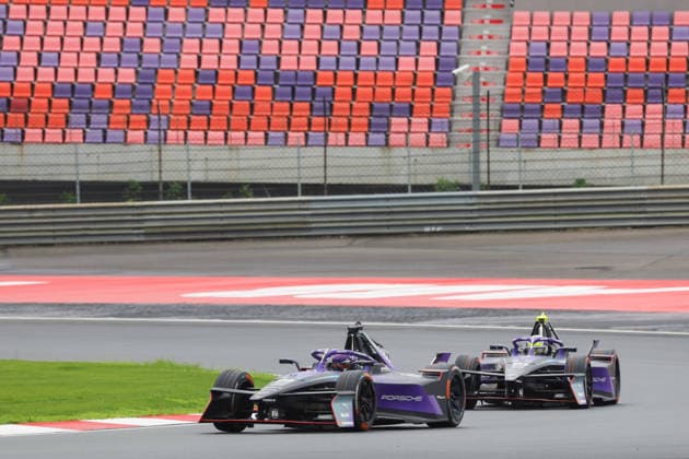 2026 FORMULA E SHANGHAI ePRIX 94 WEHRLEIN Pascal (ger), Porsche Formula E Team, Porsche 99X Electric, action, 51 MULLER Nico (swi), Porsche Formula E Team, Porsche 99X Electric, action, during the Shanghai ePrix, 12th and 13th round of the 2025-26 ABB FIA Formula E World Championship, WM, Weltmeisterschaft on the Shanghai International Circuit from July 3 to 5, 2026 in Shanghai, China - ShanghaiChina  Copyright: xFREDERICxLExFLOCxHx