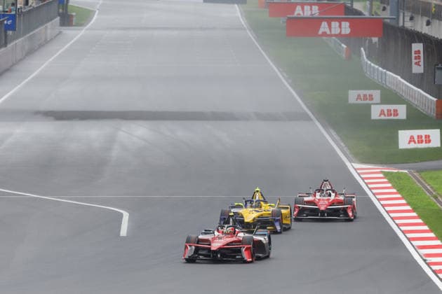 2026 FORMULA E SHANGHAI ePRIX 25 VERGNE Jean-Eric (fra), CitroÃ«n Racing Formula E Team, CitroÃ«n, action, 11 DI GRASSI Lucas (bra), Lola Yamaha ABT Formula E Team, Lola T002, action, during the Shanghai ePrix, 12th and 13th round of the 2025-26 ABB FIA Formula E World Championship, WM, Weltmeisterschaft on the Shanghai International Circuit from July 3 to 5, 2026 in Shanghai, China - ShanghaiChina  Copyright: xFREDERICxLExFLOCxHx