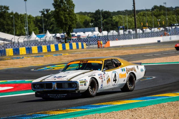 LE MANS CLASSIC SERIES 2026 - LE MANS CLASSIC LEGEND 04 SCHWARTZ Christophe GEORGI Bernd SCHWARTZ Lisa (Ger Ger Fra), Dodge Charger 1976, Action during the 2026 Le Mans Classic Legend, 4th round of the Le Mans Classic Series 2026, from July 02 to 05 in Circuit des 24h, in Le Mans, France - Le MansFrance  Copyright: xGREGORYxLENORMANDx