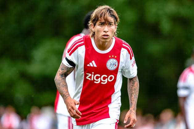 ERMELO , 04-07-2026 , Sportpark de Zanderij , season 2026 2027 , pre seasson , match between Ajax - Panathinaikos , picture shows Ajax player Maher Carrizo Ajax - Panathinaikos (friendly)  x204854649x Copyright:
