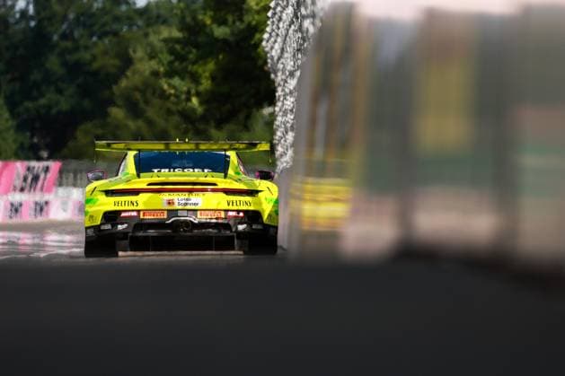 91 Thomas Preining (A Manthey), Porsche 911 GT3 R Evo, action Photo: Hoch Zwei Nürnberg Germany *** 91 Thomas Preining A Manthey, Porsche 911 GT3 R Evo, action photo at Hoch Zwei, Nuremberg, Germany
