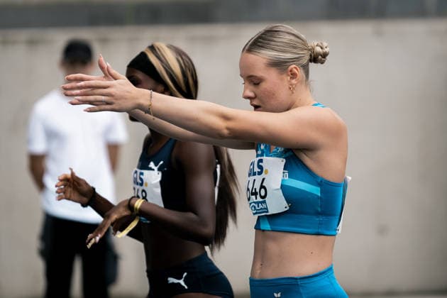 Flotow Lia (1. LAV Rostock, 646, 100m Huerden Frauen), GER, Leichtathletik, Athletics, Deutsche Meisterschaften U18 U23, Wattenscheid, 04.07.2026, GER, Leichtathletik, Athletics, Deutsche Meisterschaften U18 U23, Wattenscheid, 04.07.2026 Wattenscheid *** Flotow Lia 1 LAV Rostock, 646, Women s 100m Hurdles, GER, Track and Field, Athletics, German U18 and U23 Championships, Wattenscheid, July 4, 2026, GER, Track and Field, Athletics, German U18 and U23 Championships, Wattenscheid, July 4, 2026, Wattenscheid Copyright: xStefanxMayerx EP_SMR