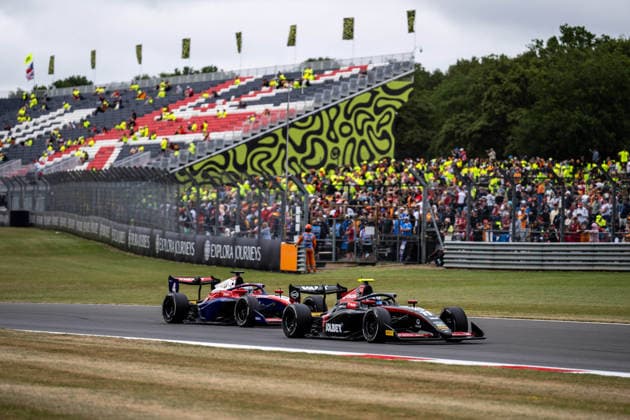 AUTO - FORMULA 3 2026 - SILVERSTONE 11 GLADYSZ Maciej (pol), ART Grand Prix, Dallara F3 2025, action 04 STROMSTED Noah (den), Trident, Dallara F3 2025, action during the 5th round of the 2026 FIA Formula 3 Championship from July 3 to 5, 2026 on the Silverstone Circuit, in Silverstone, United Kingdom - SilverstoneUnited Kingdom  Copyright: xALBERTOxVIMERCATIx