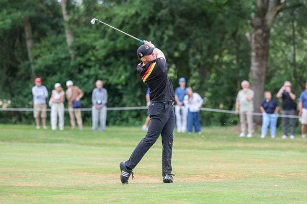 Finn Koelle (AM) (GER) auf dem Fairway 10, 37. BMW International Open 2026, Golf, DP World Tour, Herren, Finale, 05.07.2026 Eichenried Bayern Deutschland *** Finn Koelle (GER) on the 10th fairway, 37th BMW International Open 2026, Golf, DP World Tour, Men s, Final, July 5, 2026, Eichenried, Bavaria, Germany Copyright: xkolbert-press ChristianxKolbertx