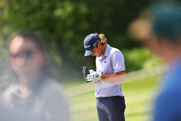 BMW International Open golf tournament Oihan Guillamoundeguy of France takes notes during the final round of the BMW International Open golf tournament in Munich, Germany, 05 July 2026. MUNICH Germany  Copyright: xANNAxSZILAGYIx