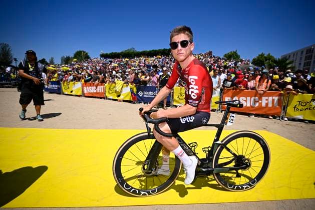 Tour de France 2026 Stage 2 BARCELONA, SPAIN - JULY 05 : Berckmoes Jenno (BEL) of Lotto Intermarche before the start of the race during stage 2 of the 113rd edition of Tour de France an UCI World Tour 2.UWT cycling road race stage for Men Elite of 182 km with start in Tarragona and finish in Barcelona on July 5, 2026 in Barcelona, Spain, 05 07 2026 Barcelona Spain  Copyright: xTomasxSiskx