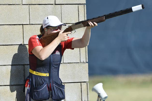 OTHER - Shooting - ISSF World Cup Shotgun Photo by IPA ABACAPRESS.COM86397851 - Wiktoria Anna Wlodarczyk of Poland competes on the first day of the ISSF World Cup Shotgun event at the Concaverde Shooting Range on July 5, 2025, in Lonato del Garda, Italy. Lonato del Garda Italy  Copyright: xIPAxSport ABACAx