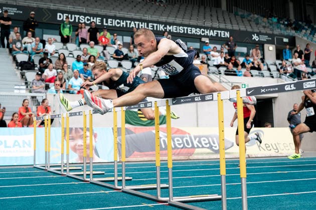 Dethloff Timon (Cologne Athletics, 830, 110m Huerden Maenner), GER, Leichtathletik, Athletics, Deutsche Meisterschaften U18 U23, Wattenscheid, 04.07.2026, GER, Leichtathletik, Athletics, Deutsche Meisterschaften U18 U23, Wattenscheid, 04.07.2026 Wattenscheid *** Dethloff Timon Cologne Athletics, 830, Men s 110m Hurdles, GER, Track and Field, Athletics, German U18 and U23 Championships, Wattenscheid, July 4, 2026, GER, Track and Field, Athletics, German U18 and U23 Championships, Wattenscheid, July 4, 2026, Wattenscheid Copyright: xStefanxMayerx EP_SMR