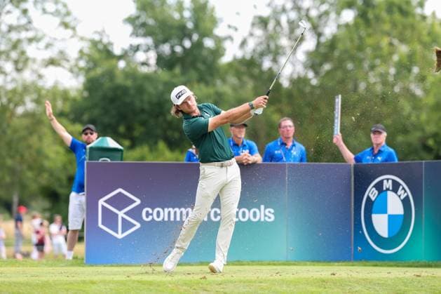Freddy Schott (GER) am Abschlag,Tee 12, 37. BMW International Open 2026, Golf, DP World Tour, Herren, Finale, 05.07.2026 Eichenried Bayern Deutschland *** Freddy Schott (GER) teeing off at Tee 12, 37th BMW International Open 2026, Golf, DP World Tour, Men s, Final, July 5, 2026, Eichenried, Bavaria, Germany Copyright: xkolbert-press ChristianxKolbertx