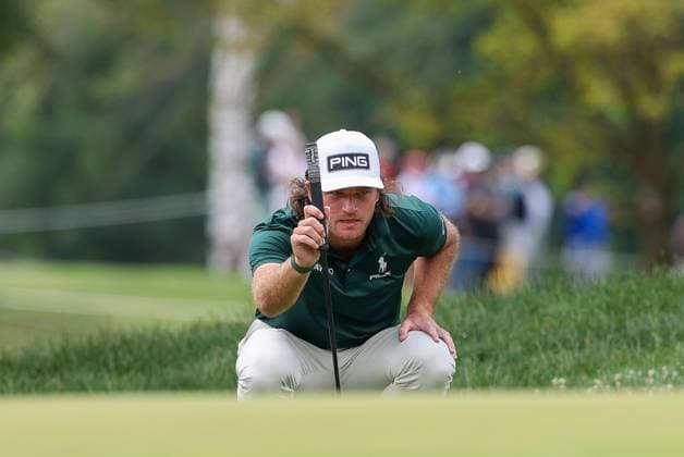 Freddy Schott (GER) beim lesen der Puttlinie, 37. BMW International Open 2026, Golf, DP World Tour, Herren, Finale, 05.07.2026 Eichenried Bayern Deutschland *** Freddy Schott (GER) reading the putt line, 37th BMW International Open 2026, Golf, DP World Tour, Men s, Final, July 5, 2026, Eichenried, Bavaria, Germany Copyright: xkolbert-press ChristianxKolbertx