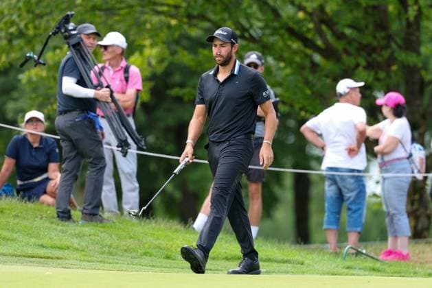 Thomas Rosenmueller (GER) auf dem Green, 37. BMW International Open 2026, Golf, DP World Tour, Herren, Finale, 05.07.2026 Eichenried Bayern Deutschland *** Thomas Rosenmueller (GER) on the green, 37th BMW International Open 2026, Golf, DP World Tour, Men s, Final, July 5, 2026, Eichenried, Bavaria, Germany Copyright: xkolbert-press ChristianxKolbertx
