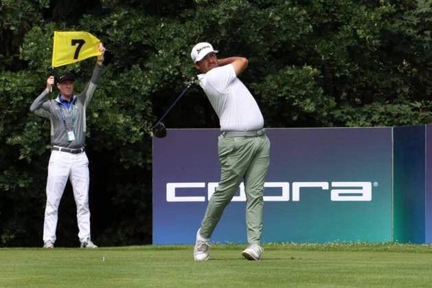 EICHENRIED, GERMANY - JULY 05: With Driver DU PLESSIS, Hennie (RSA) at the Final Round of the BMW International Open, Eichenried, Germany, DP World Tour, Final Round on July 5, 2026 in Eichenried, Germany, BMW International Open, Eichenried, Germany, 05.07.2026 Bavaria Germany Copyright: xPhotographer:xNilsxKoepkex
