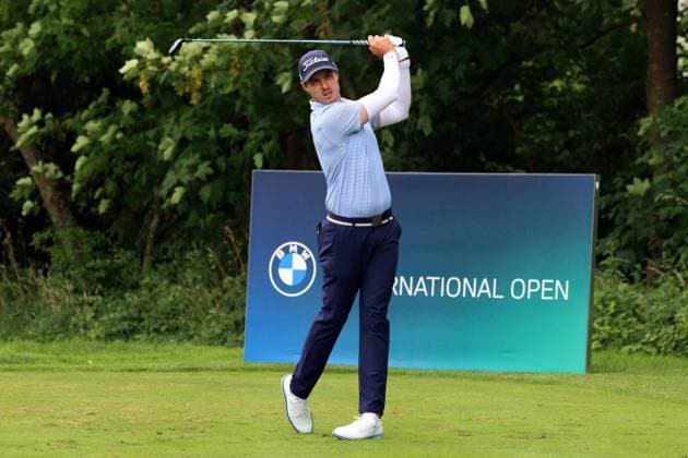 EICHENRIED, GERMANY - JULY 05: Driver shot from HOLLICK, Michael (RSA) at the Final Round of the BMW International Open, Eichenried, Germany, DP World Tour, Final Round on July 5, 2026 in Eichenried, Germany, BMW International Open, Eichenried, Germany, 05.07.2026 Bavaria Germany Copyright: xPhotographer:xNilsxKoepkex