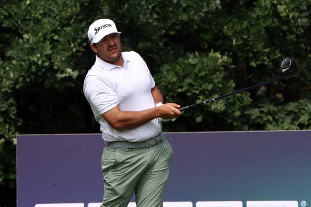 EICHENRIED, GERMANY - JULY 05: With Driver DU PLESSIS, Hennie (RSA) at the Final Round of the BMW International Open, Eichenried, Germany, DP World Tour, Final Round on July 5, 2026 in Eichenried, Germany, BMW International Open, Eichenried, Germany, 05.07.2026 Bavaria Germany Copyright: xPhotographer:xNilsxKoepkex