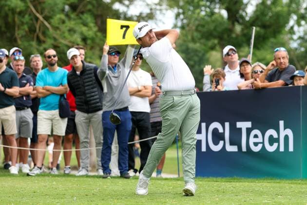 Hennie Du Plessis (RSA) am Abschlag,Tee 13, 37. BMW International Open 2026, Golf, DP World Tour, Herren, Finale, 05.07.2026 Eichenried Bayern Deutschland *** Hennie Du Plessis (RSA) teeing off at Tee 13, 37th BMW International Open 2026, Golf, DP World Tour, Men s, Final, July 5, 2026, Eichenried, Bavaria, Germany Copyright: xkolbert-press ChristianxKolbertx