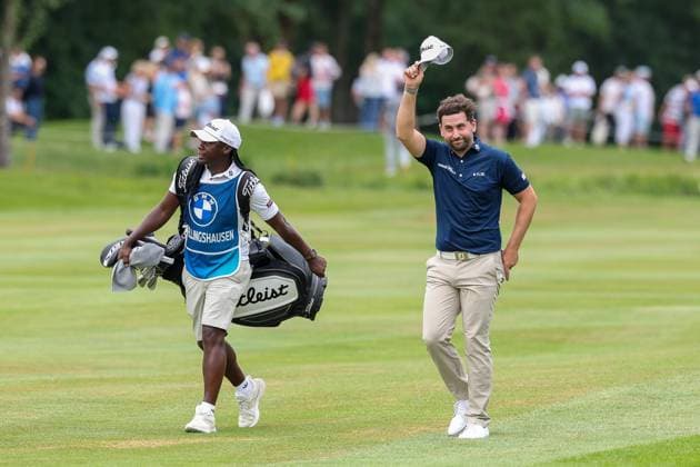 Nicolai von Dellingshausen (GER) läuft am Gruen ein, 37. BMW International Open 2026, Golf, DP World Tour, Herren, Finale, 05.07.2026 Eichenried Bayern Deutschland *** Nicolai von Dellingshausen (GER) tees off at Gruen, 37th BMW International Open 2026, Golf, DP World Tour, Men s, Final Round, July 5, 2026, Eichenried, Bavaria, Germany Copyright: xkolbert-press ChristianxKolbertx