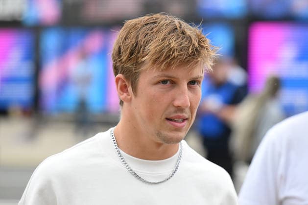 RECORD DATE NOT STATED 5th July 2026; Silverstone Circuit, Northamptonshire, England; FIA Formula 1 2026 British F1 Grand Prix; Race Day; Liam Lawson of Racing Bulls arrives at Silverstone SimonxWest