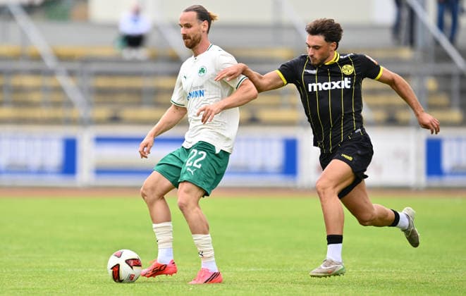 05.07.2026 - Fussball - Saison 2026 2027 - Testspiel Freundschaftsspiel - SpVgg Bayreuth - SpVgg Greuther Fürth ( Kleeblatt ) - - Sportfoto Zink - xwoxzix - regulations prohibit any use of photographs as image sequences and or quasi-video - only for editorial use - Jannis Heuer (22, SpVgg Greuther Fürth ) Erijon Shaqiri (80,SpVgg Bayreuth ) *** July 5, 2026 Soccer Season 2026–2027 Exhibition Match Friendly Match SpVgg Bayreuth SpVgg Greuther Fürth Kleeblatt Sports Photo Zink xwoxzix Regulations prohibit any use of photographs as image sequences and or quasi-video; for editorial use only. Jannis Heuer 22, SpVgg Greuther Fürth; Erijon Shaqiri 80, SpVgg Bayreuth