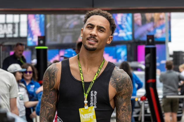 RECORD DATE NOT STATED 5th July 2026; Silverstone Circuit, Northamptonshire, England; FIA Formula 1 2026 British F1 Grand Prix; Race Day; Boxer Ben Whittaker arrives in the F1 paddock TimxWilliams