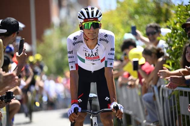Tour de France 2026 Stage 2 BARCELONA, SPAIN - JULY 05 : Del Toro Isaac (MEX) of UAE Team Emirates XRG before the start of the race during stage 2 of the 113rd edition of Tour de France an UCI World Tour 2.UWT cycling road race stage for Men Elite of 182 km with start in Tarragona and finish in Barcelona on July 5, 2026 in Barcelona, Spain, 05 07 2026 Barcelona Spain  Copyright: xTomasxSiskx