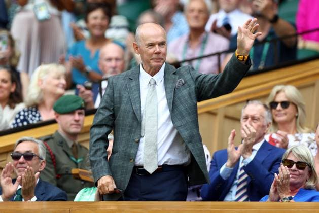 Clive Woodward in the Royal Box on Centre Court Wimbledon Tennis Championships, Day 7, The All England Lawn Tennis and Croquet Club, London, UK - 05 Jul 2026London The All England Lawn Tennis and United Kingdom  Copyright: xKieranxMcManus Shutterstockx 16976813m