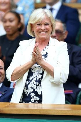Sue Barker in the Royal Box on Centre Court Wimbledon Tennis Championships, Day 7, The All England Lawn Tennis and Croquet Club, London, UK - 05 Jul 2026London The All England Lawn Tennis and United Kingdom  Copyright: xKieranxMcManus Shutterstockx 16976813o
