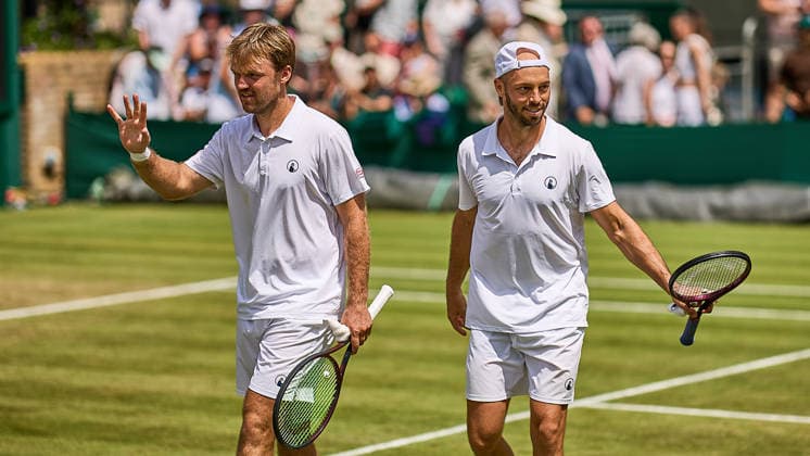 July 5, 2026, London, London, Great Britain: Kevin Krawietz of Germany, Tim Puetz of Germany celebrates the win of the match during The Championships Wimbledon , 5.7.2026 in London (All England Lawn Tennis and Croquet Club), Great Britain Tennis 2026: Grand Slam: The Championships Wimbledon: 7th Day: 3rd Round: KRAWIETZ PUETZ 7:5 7:5 CABRAL MIEDLER  - ZUMAs343 20260705_zsp_s343_087 Copyright: xMathiasxSchulzx