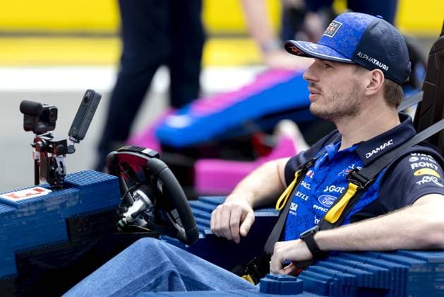 SILVERSTONE - Max Verstappen (Red Bull Racing) in a LEGO kart during the drivers parade at the Silverstone circuit for the British Grand Prix. SANDER KONING ANP xVIxANPxSportx xxANPxIVx 562860347 originalFilename: 562860347.jpg