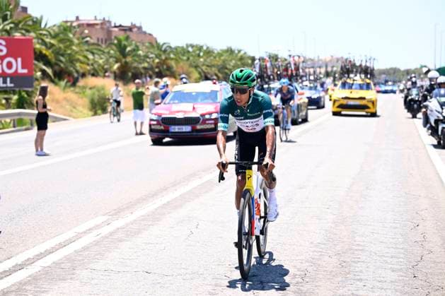 Tour de France 2026 Stage 2 BARCELONA, SPAIN - JULY 05 : Bernal Egan (COL) of Netcompany INEOS in action during stage 2 of the 113rd edition of Tour de France an UCI World Tour 2.UWT cycling road race stage for Men Elite of 182 km with start in Tarragona and finish in Barcelona on July 5, 2026 in Barcelona, Spain, 05 07 2026 ( Motordriver Kurt Vandenborre - Barcelona Spain  Copyright: xTomasxSiskx